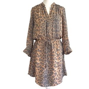 Babaton Leopard Silk Dress